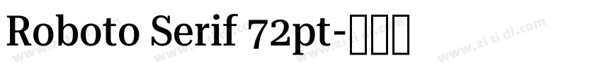 Roboto Serif 72pt字体转换